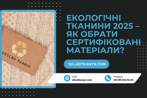 Екологічні тканини 2025 &ndash; як обрати сертифіковані матеріали?