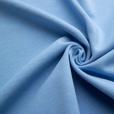 Ткань Стрейч кулир, 170 плотность, голубой купить