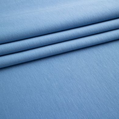 Ткань Стрейч кулир, 170 плотность, голубой купить
