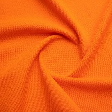 Ткань лакоста (пике) оранжевая купить