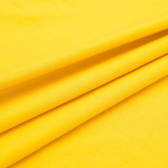 Ткань Стрейч кулир, 180 плотность, желтый купить