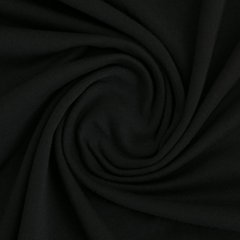Ткань Стрейч кулир, 180 плотность, черный купить