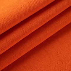 Ткань футер трехнитка на флисе, оранжевый купить