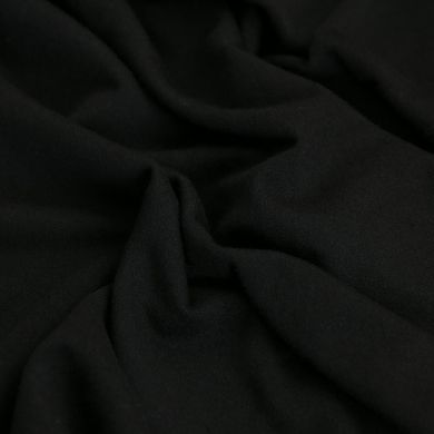 Ткань Стрейч кулир, 170 плотность, черный купить