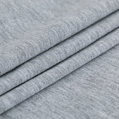 Ткань Стрейч кулир, 170 плотность, меланж серый купить