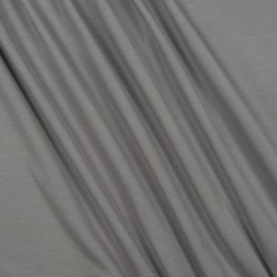 Ткань Стрейч кулир, 170 плотность, серый графит купить